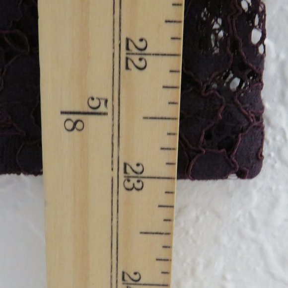 LOFT*Women's Crew Neck Long Bell Sleeve Straight Hem Pullover Sheer Blouse~Large - Picture 8 of 11